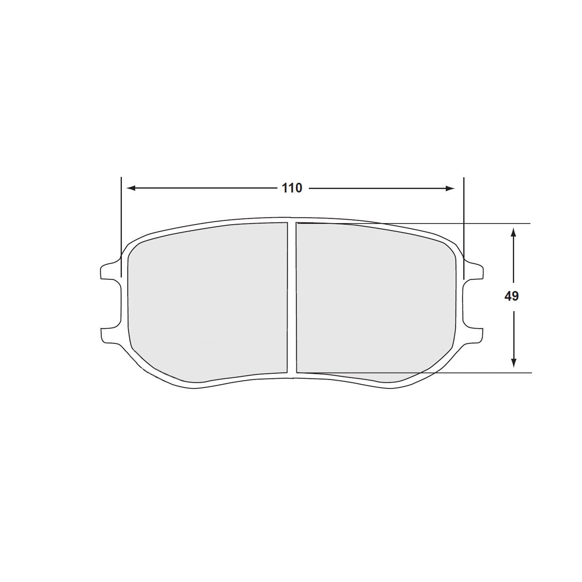 Performance Friction 7969.332.26.44 Racing Pad - 332 Compound