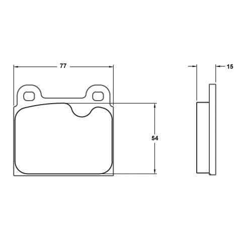 Performance Friction 0045.20.15.44 Street Pad - Carbon Metallic