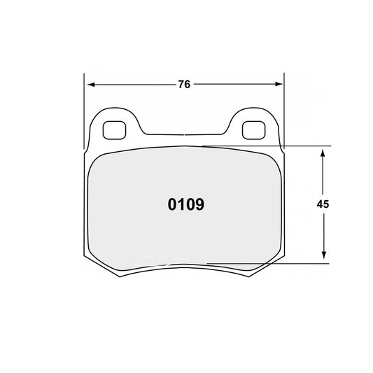 Performance Friction 0109.11.16.44 Racing Pad - 11 Compound