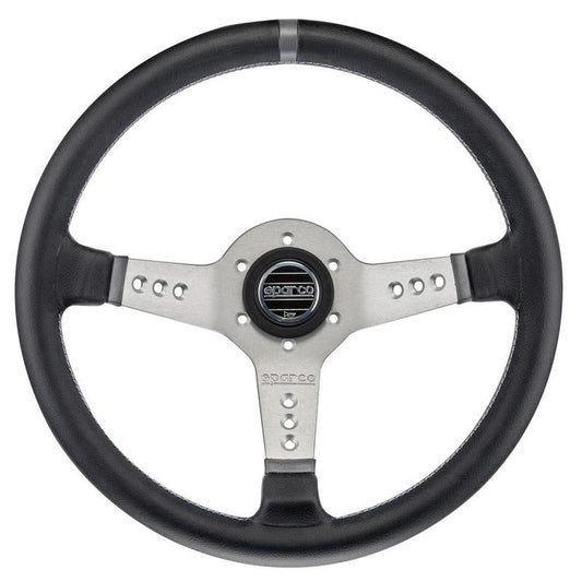 Sparco L777 Steering Wheel - Black Leather