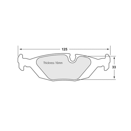 Performance Friction 0279.08.16.44 Racing Pad - 08 Compound