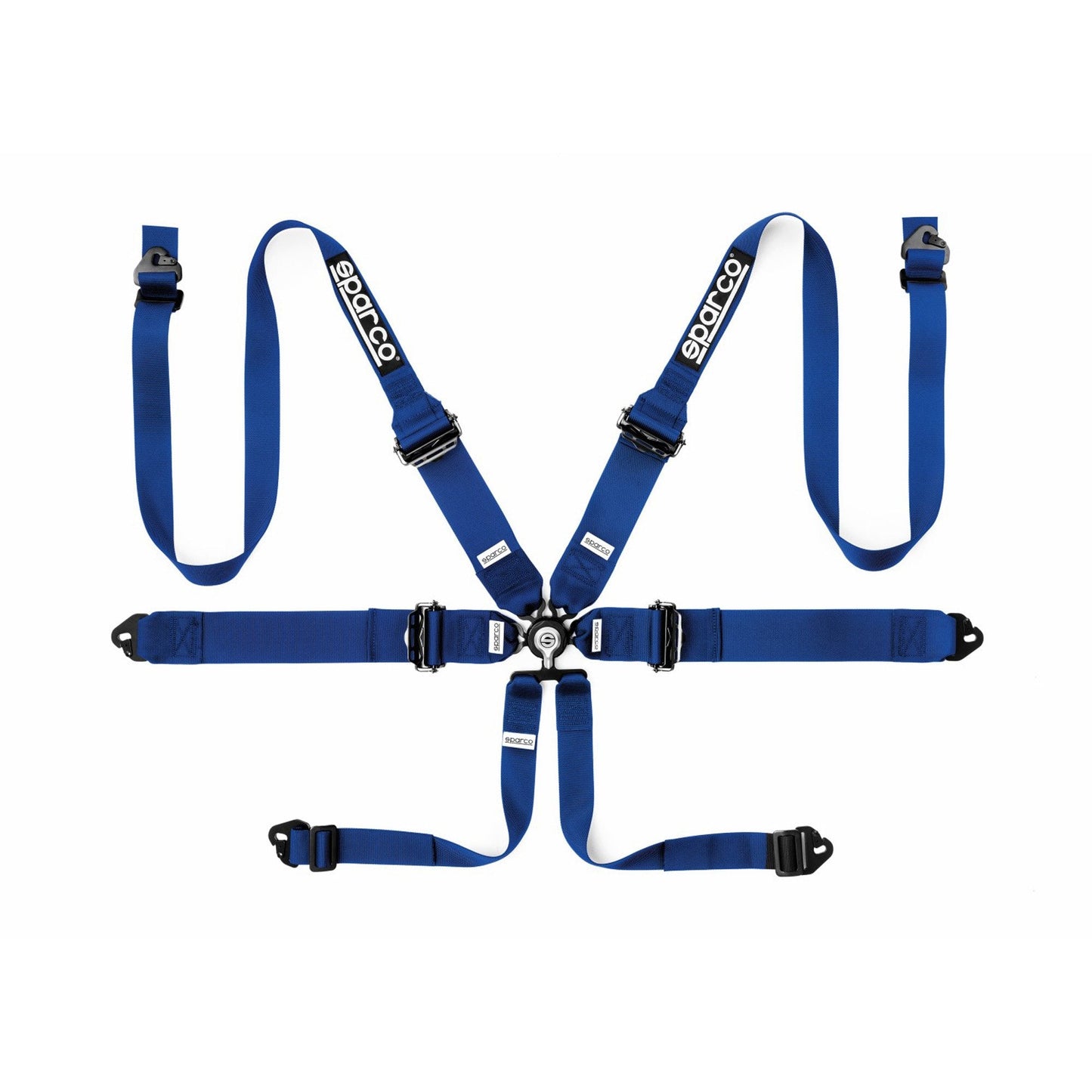 Sparco FIA Hans Aluminum 6-Point Racing Harness - Pull-Down