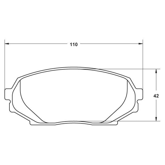 Performance Friction 0525.14.14.44 Racing Pad - 14 Compound