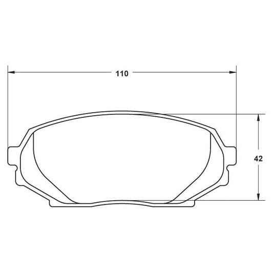 Performance Friction 0525.14.14.44 Racing Pad - 14 Compound