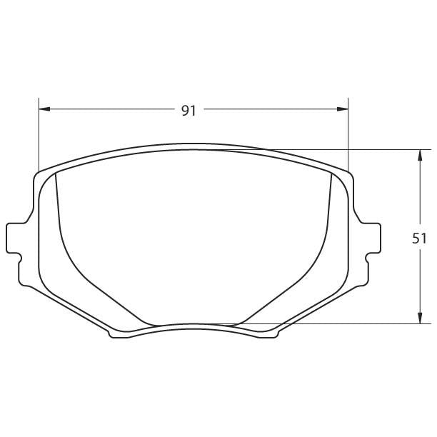 Performance Friction 0635.97.13.44 Racing Pad - 97 Compound