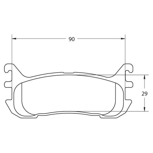 Performance Friction 0636.11.13.44 Racing Pad - 11 Compound