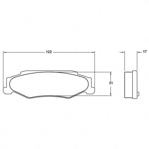 Performance Friction 0732.11.17.44 Racing Pad - 11 Compound