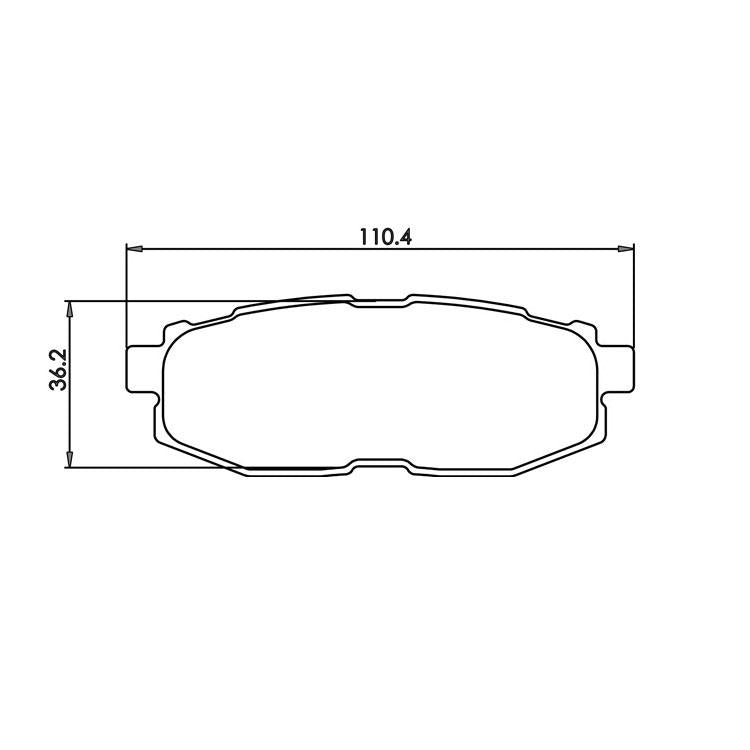 Performance Friction 1124.13.16.44 Racing Pad - 13 Compound