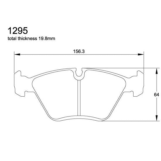 Pagid U-1295 Yellow Racing Pad - RS29 Compound