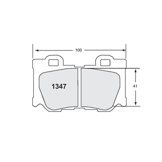 Performance Friction 1347.08.16.44 Racing Pad - 08 Compound