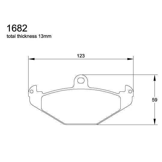 Pagid U-1682 Black Racing Pad - RS14 Compound