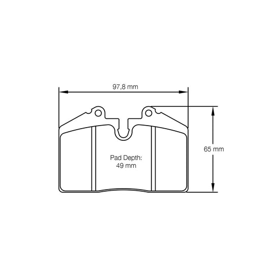 Pagid U-1916 Yellow Racing Pad - H29E Compound