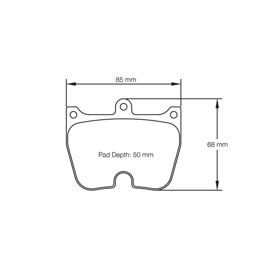 Pagid U-2105 Yellow Racing Pad - RS19 Compound