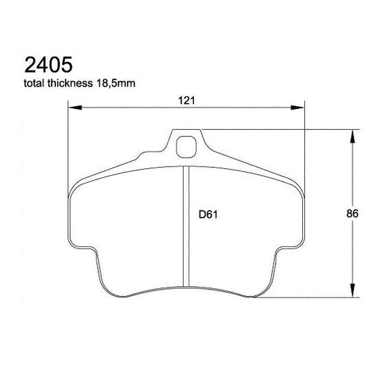 Pagid U-2405 Racing Pad - RSL-1 Compound