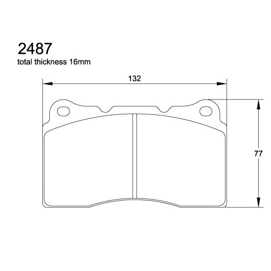 Pagid U-2487 Racing Pad - RST-3 Compound