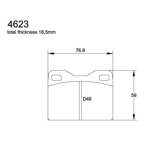 Pagid U-4623 Orange Racing Pad - RS44 Compound