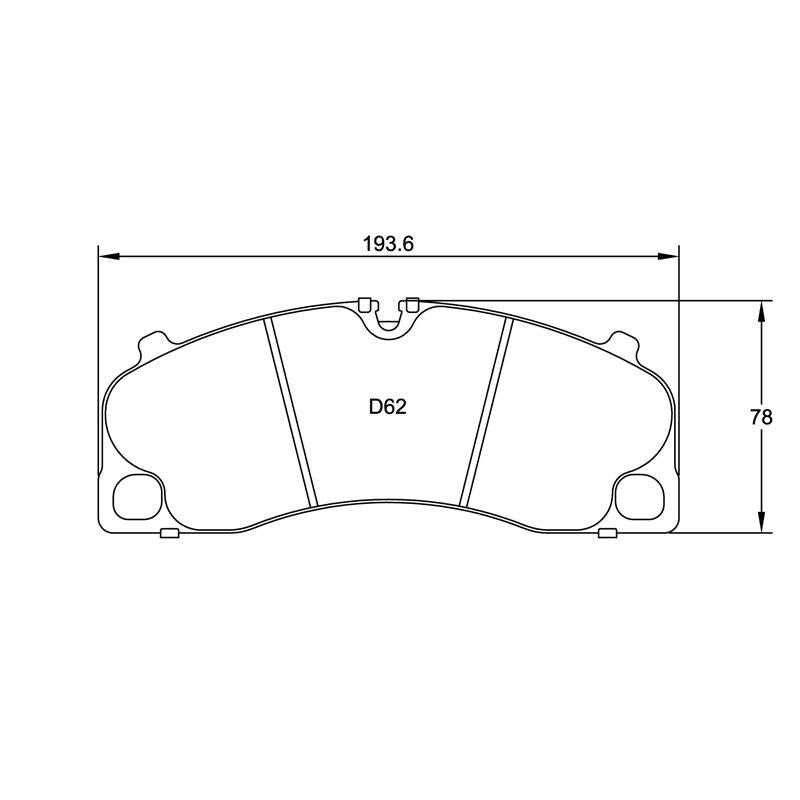 Pagid U-4908 Racing Pad For Ceramic Rotors - RSC-1 Compound