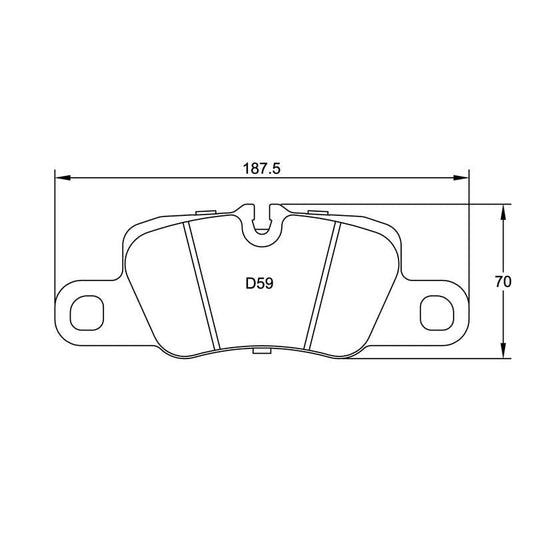 Pagid U-4909 Yellow Racing Pad - RS29 Compound