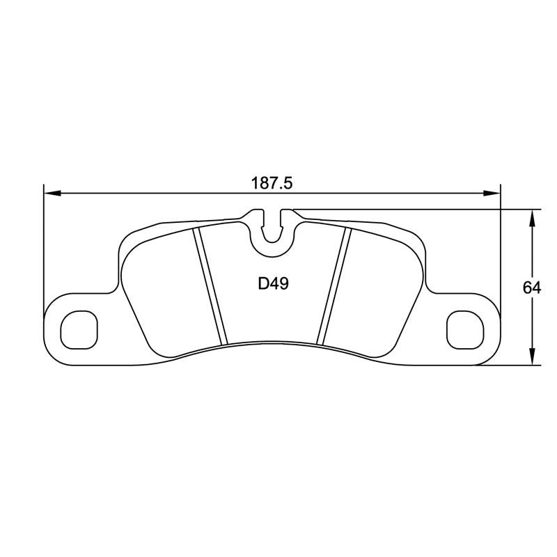 Pagid U-4918 Yellow Racing Pad - RS29 Compound