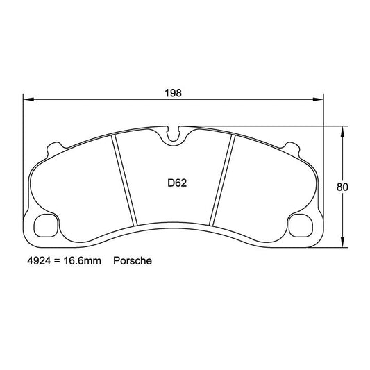 Pagid U-4924 Racing Pad - RSL-1 Compound