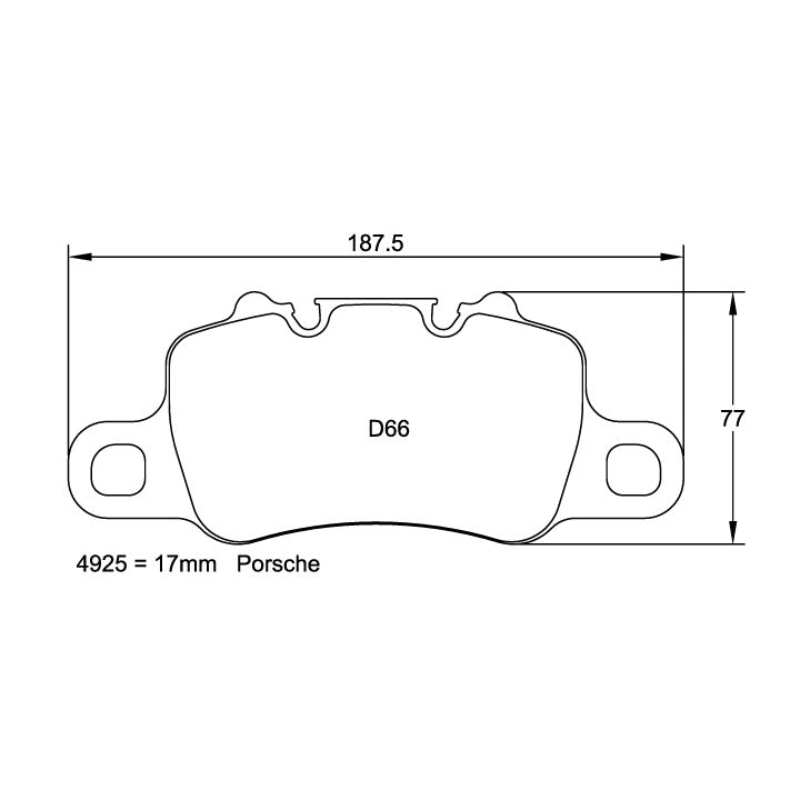 Pagid U-4925 Racing Pad - RSL-1 Compound