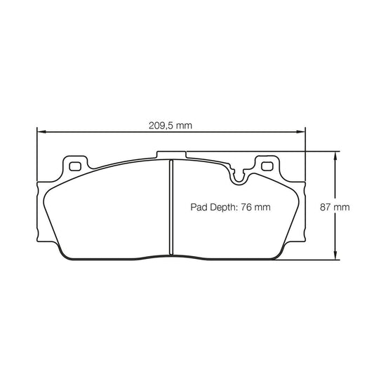 Pagid U-4934 Yellow Racing Pad - RS29 Compound