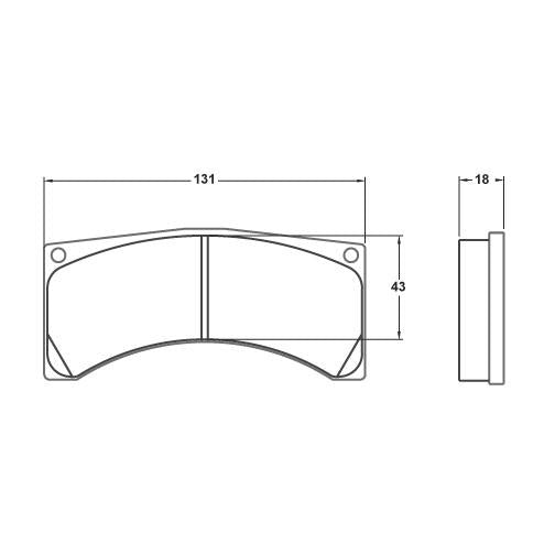 Performance Friction 7718.01.18.44 Racing Pad - 01 Compound