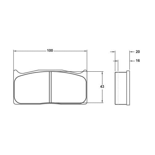 Performance Friction 7735.01.20.44 Racing Pad - 01 Compound