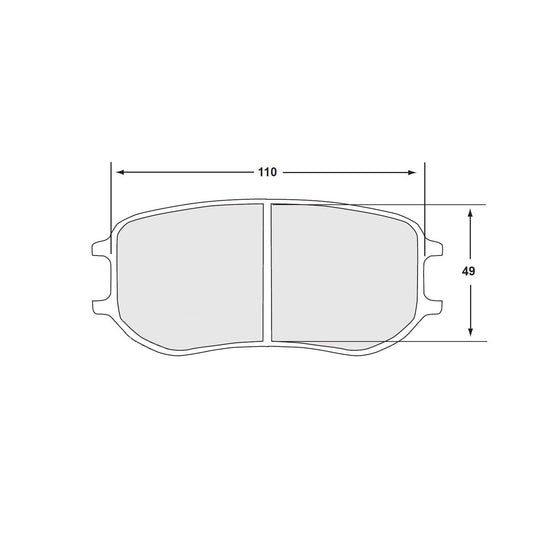 Performance Friction 7969.11.26.44 Racing Pad - 11 Compound