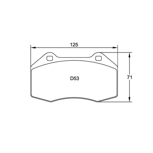 Pagid U-8023 Yellow Racing Pad - RS29 Compound