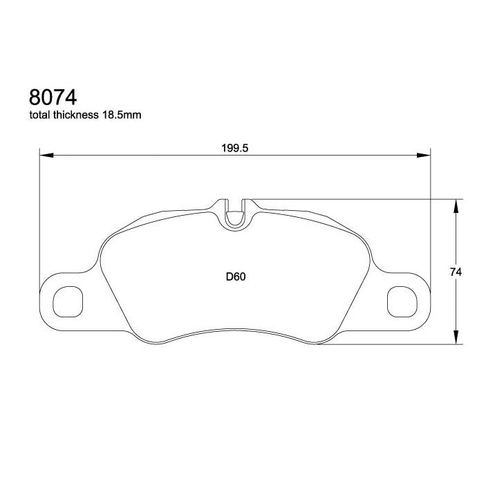 Pagid U-8074 Racing Pad - RST-3 Compound