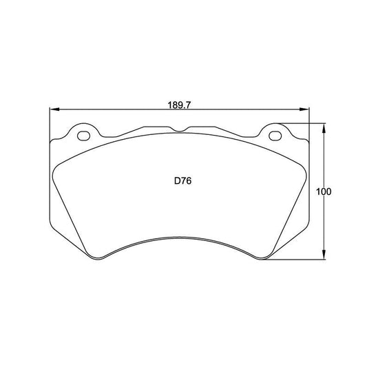 Pagid U-8083 Racing Pad For Ceramic Rotors - RSC-1 Compound