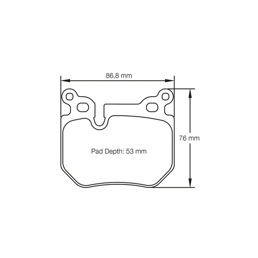 Pagid U-8085 Yellow Racing Pad - RS29 Compound