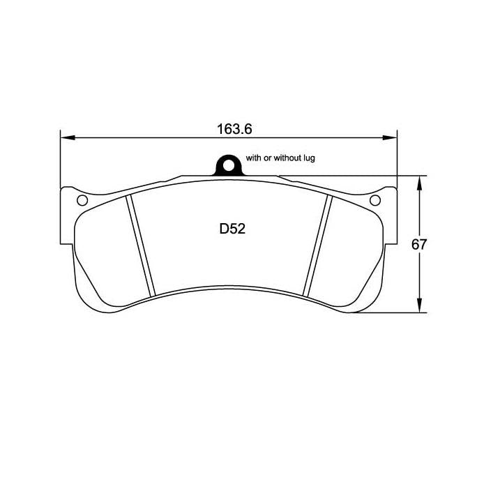 Pagid U-8087 Racing Pad - RST-1 Compound