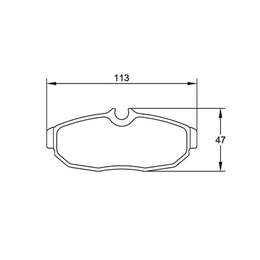 Pagid U-8113 Black Racing Pad - RST-4 Compound