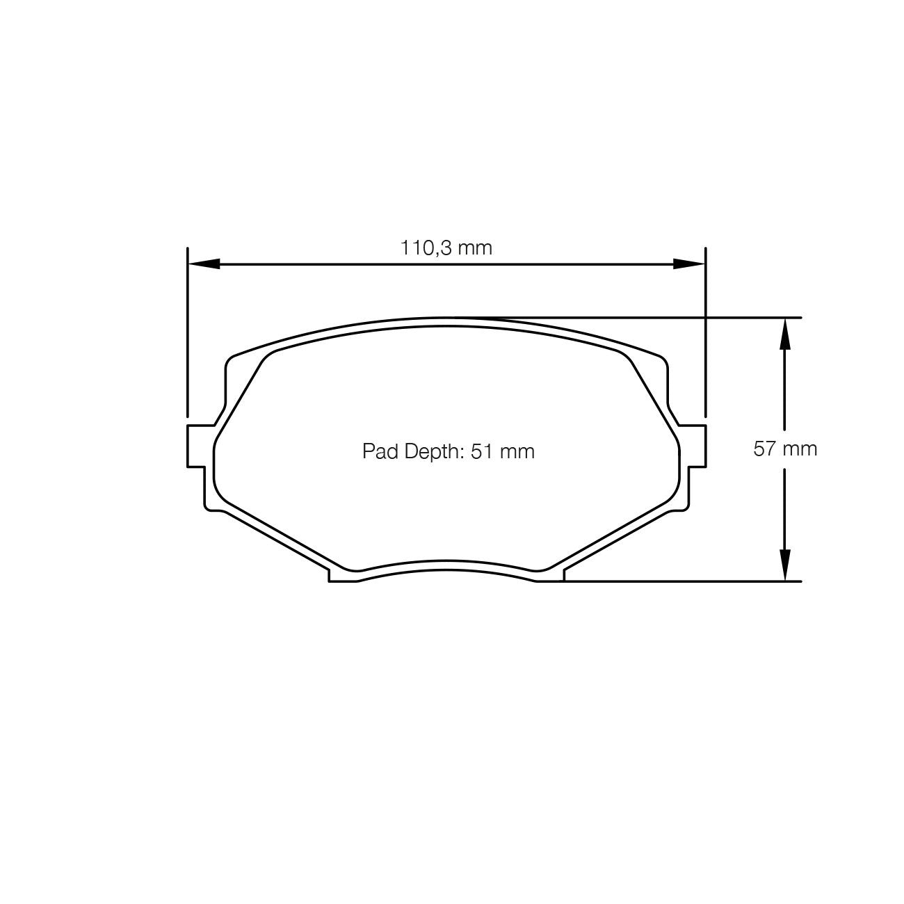 Pagid U-8127 Yellow Racing Pad - RS29 Compound