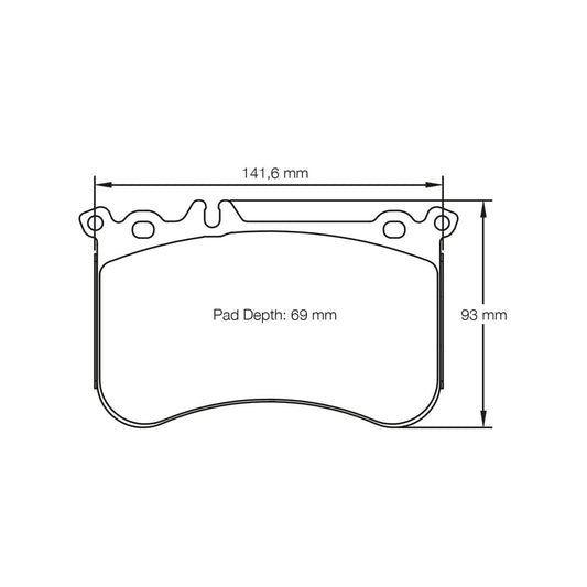 Pagid U-8188 Yellow Racing Pad - RS29 Compound