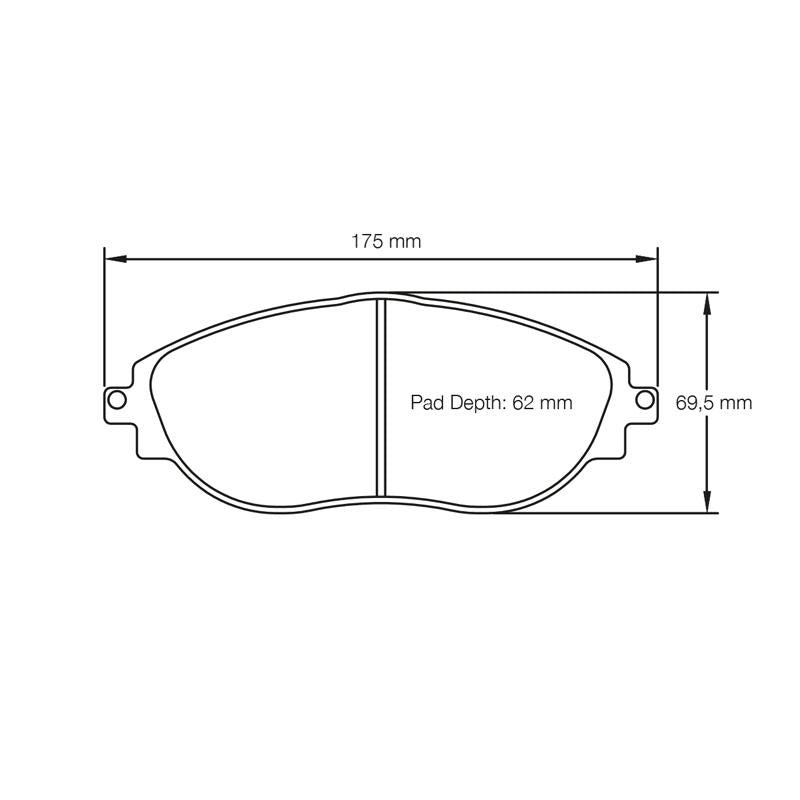 Pagid U-8201 Yellow Racing Pad - RS29 Compound