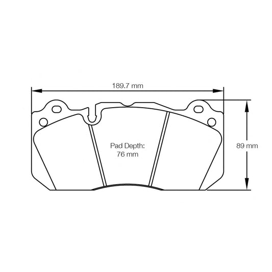 Pagid U-8239 Yellow Racing Pad - RS29 Compound