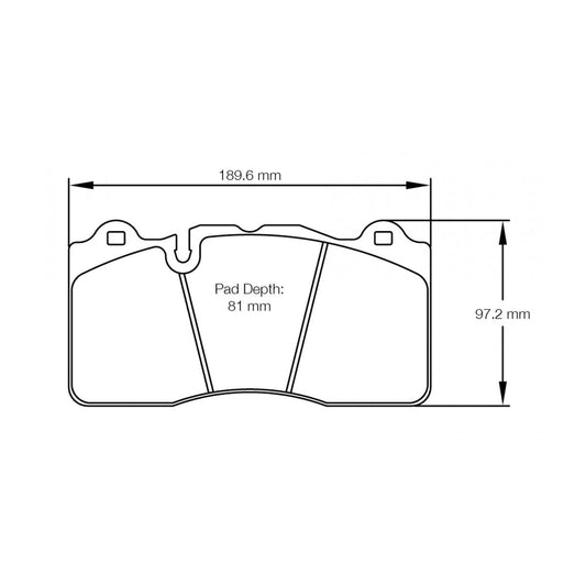 Pagid U-8253 Racing Pad For Ceramic Rotors - RSC-1 Compound