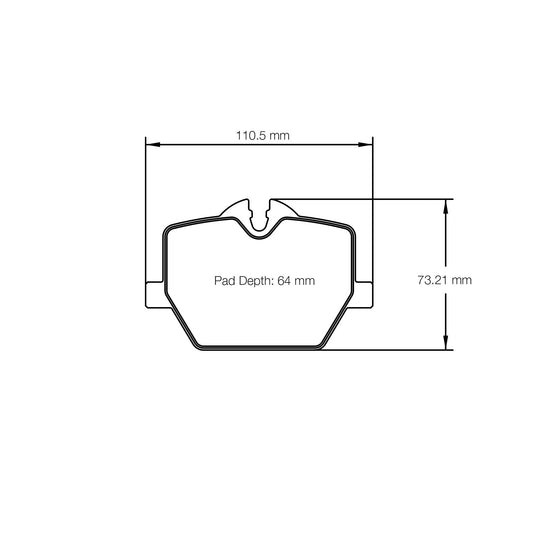 Pagid U-8276 Yellow Racing Pad - RS29 Compound