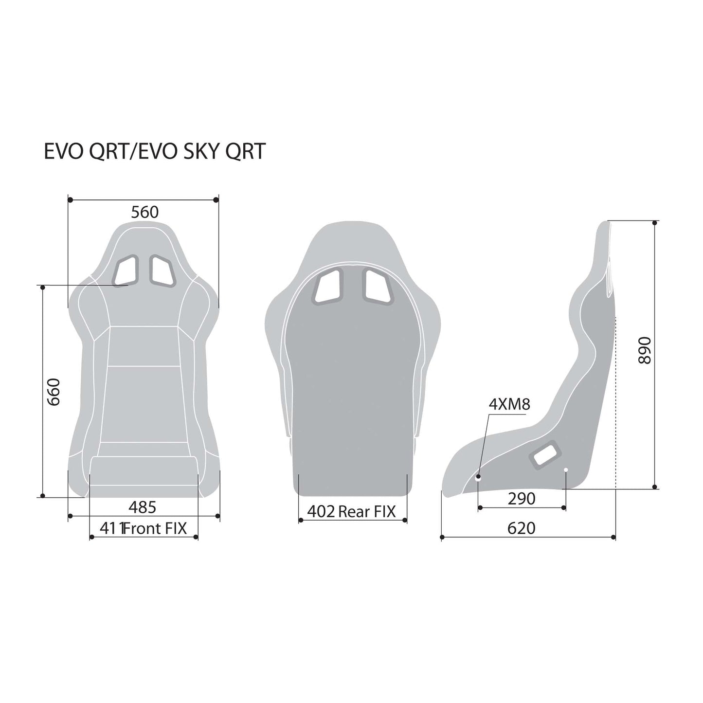 Sparco Evo QRT Fiberglass Racing Seat