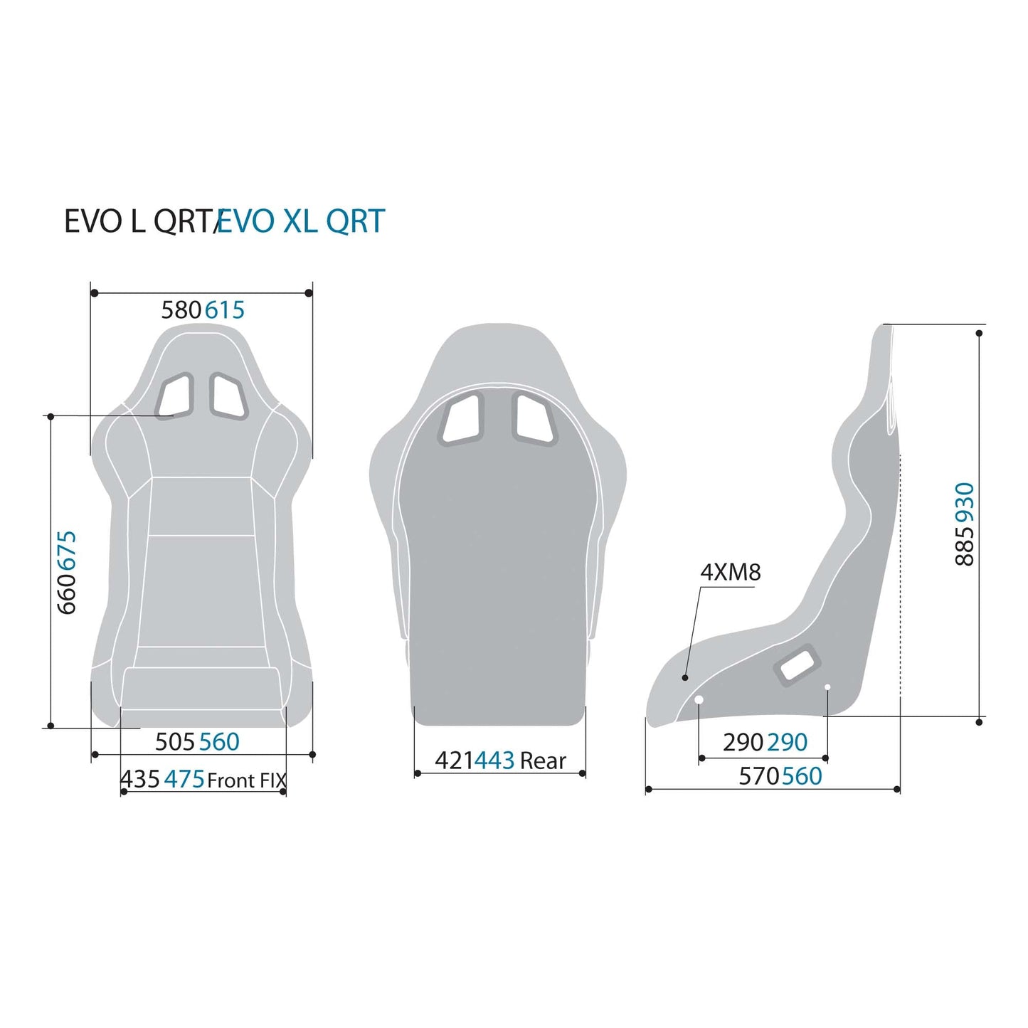 Sparco Evo XL QRT Fiberglass Racing Seat