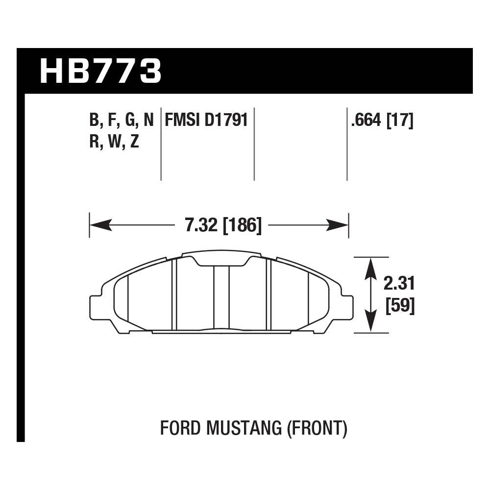 Hawk HB773Z.664 Performance Ceramic Street Pad