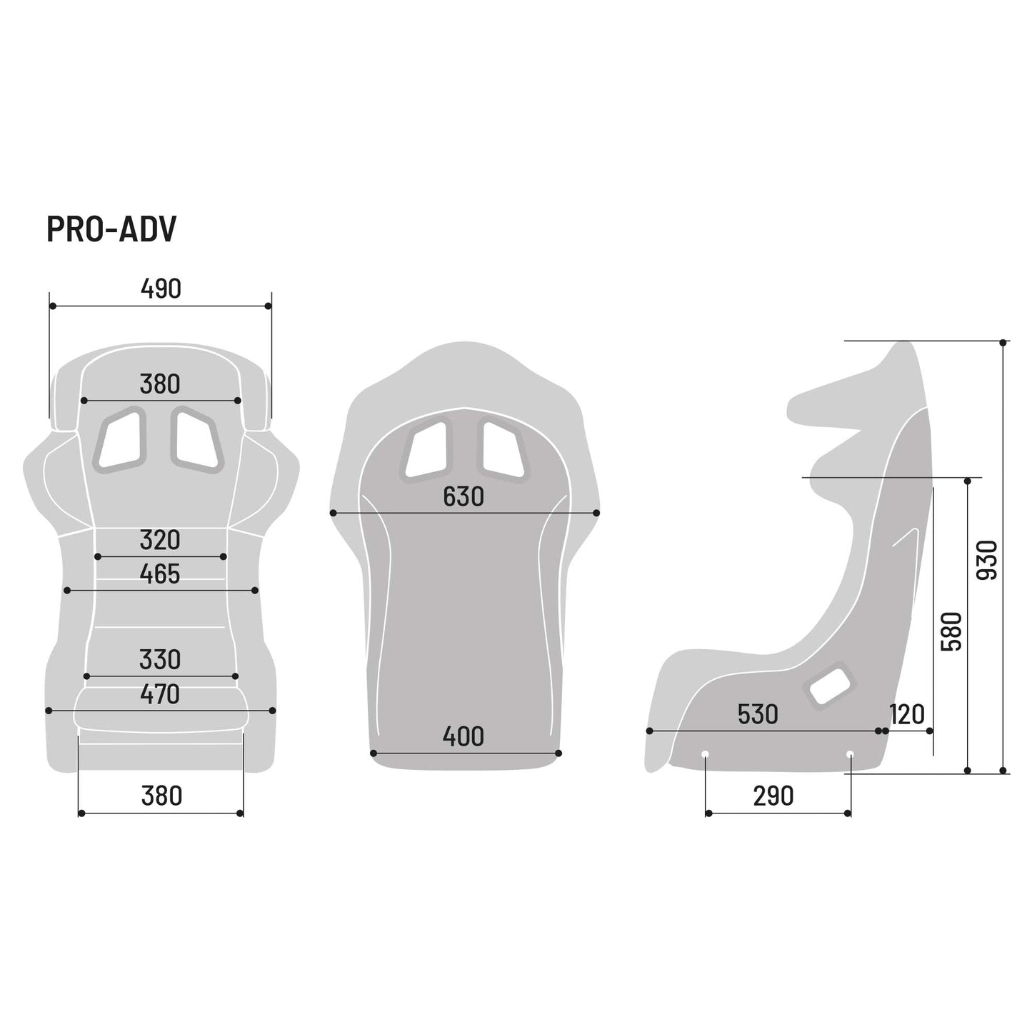 Sparco Pro ADV QRT Fiberglass Racing Seat