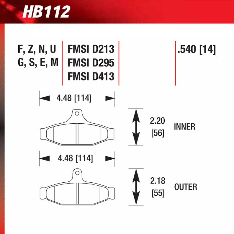 Hawk HB112S.540 Racing Pad - HT-10 Compound – SSI Motorsports