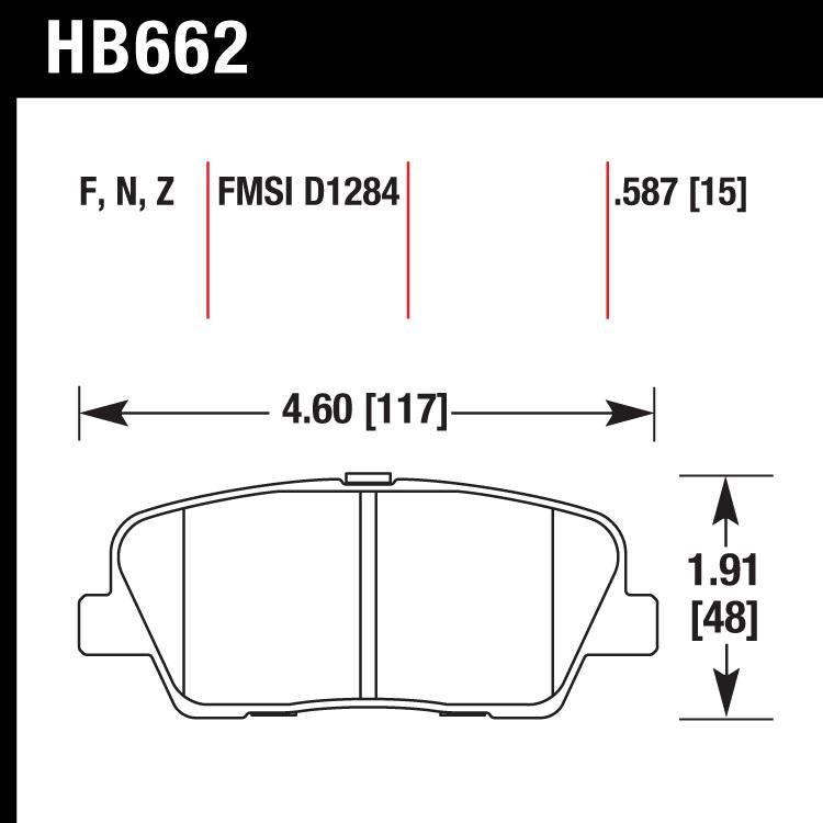 Hawk HB662Z.587 Performance Ceramic Street Pad