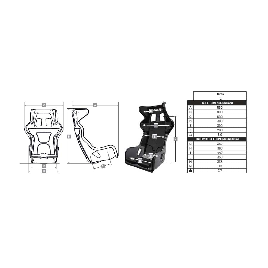 Sabelt X-Pad FIA Racing Seat